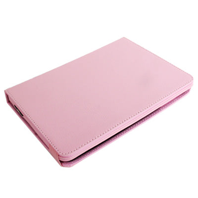 360 Degree Rotation Litchi Texture 2 in 1 Bluetooth 3.0 Keyboard + Leather Tablet Case with Holder for iPad mini 1 / 2 / 3 (Pink)