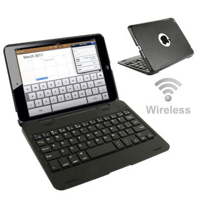 Bluetooth 3.0 Wireless Keyboard / Tablet Case for iPad mini / mini 2 Retina, Viewing Angle: 0-135 Degree