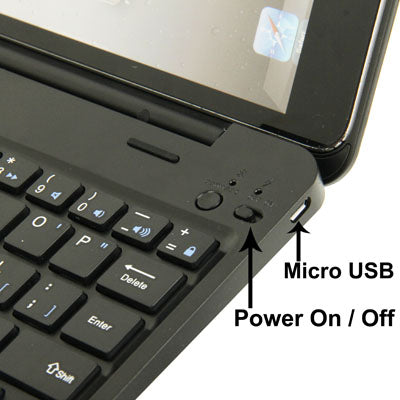 Bluetooth 3.0 Wireless Keyboard / Tablet Case for iPad mini / mini 2 Retina, Viewing Angle: 0-135 Degree