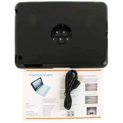 Bluetooth 3.0 Wireless Keyboard / Tablet Case for iPad mini / mini 2 Retina, Viewing Angle: 0-135 Degree