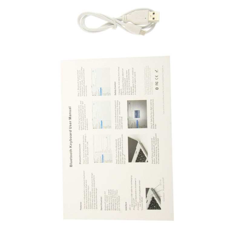 Bluetooth 3.0 Wireless Keyboard / Tablet Case for iPad mini / mini 2 Retina, Viewing Angle: 0-135 Degree