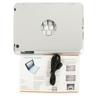 Bluetooth 3.0 Wireless Keyboard / Tablet Case for iPad mini / mini 2 Retina, Viewing Angle: 0-135 Degree