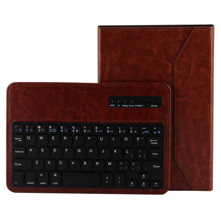 Bluetooth 3.0 ABS Hard Key Keyboard and Crazy Horse Texture Leather Tablet Case with Holder for iPad mini / mini 2 Retina
