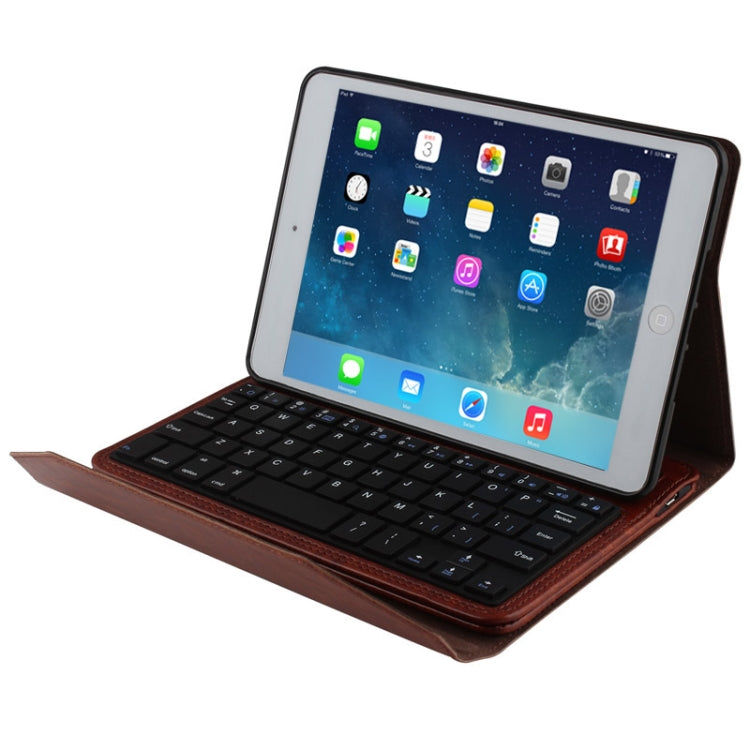 Bluetooth 3.0 ABS Hard Key Keyboard and Crazy Horse Texture Leather Tablet Case with Holder for iPad mini / mini 2 Retina