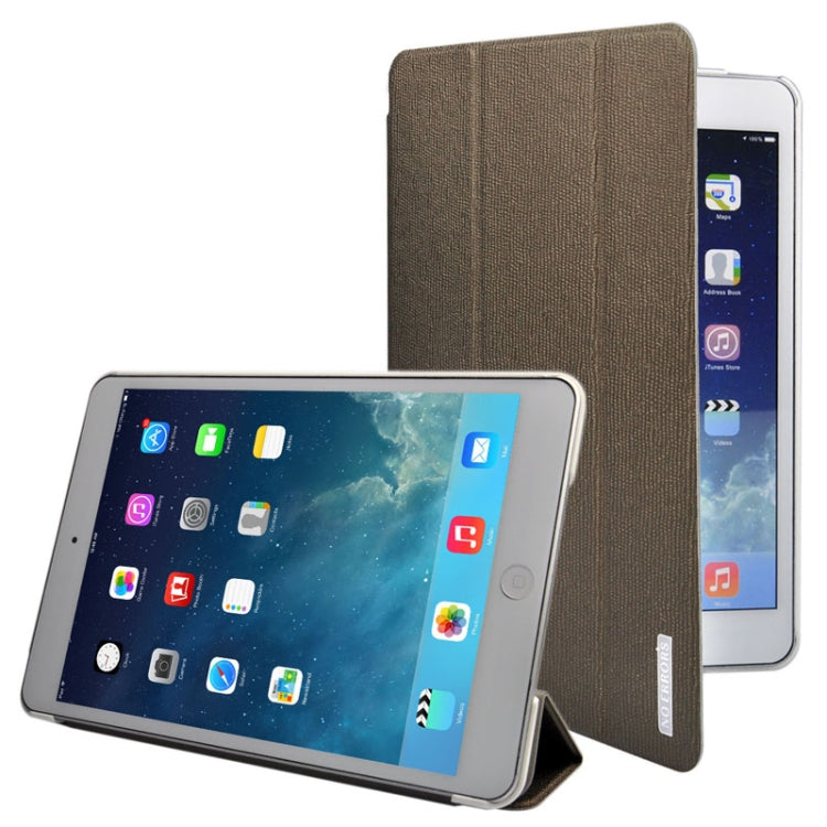 3-folding Oracle Texture Leather Case with Sleep / Wake-up Function & Holder for iPad mini 1 / 2 / 3