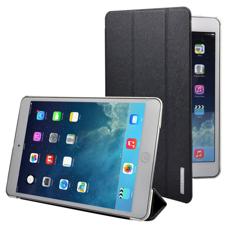 3-folding Oracle Texture Leather Case with Sleep / Wake-up Function & Holder for iPad mini 1 / 2 / 3