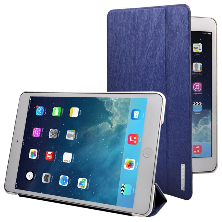 3-folding Oracle Texture Leather Case with Sleep / Wake-up Function & Holder for iPad mini 1 / 2 / 3