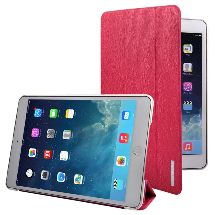 3-folding Oracle Texture Leather Case with Sleep / Wake-up Function & Holder for iPad mini 1 / 2 / 3