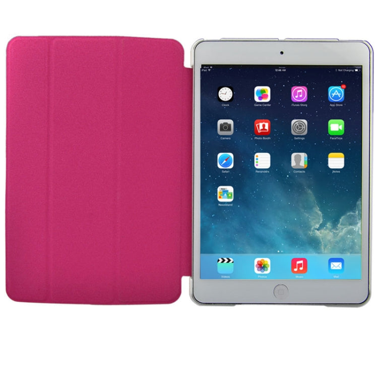 3-folding Oracle Texture Leather Case with Sleep / Wake-up Function & Holder for iPad mini 1 / 2 / 3