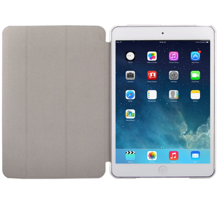 3-folding Oracle Texture Leather Case with Sleep / Wake-up Function & Holder for iPad mini 1 / 2 / 3