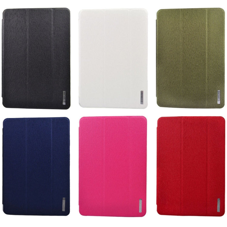 3-folding Oracle Texture Leather Case with Sleep / Wake-up Function & Holder for iPad mini 1 / 2 / 3