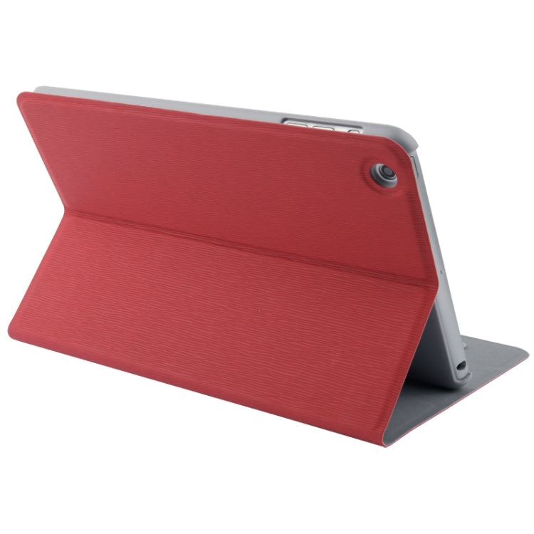 3-folding Toothpick Texture Horizontal Flip Leather Case with Holder for iPad mini 1 / 2 / 3