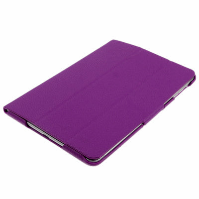 3-fold Litchi Leather Case with Holder for iPad mini 1 / 2 / 3