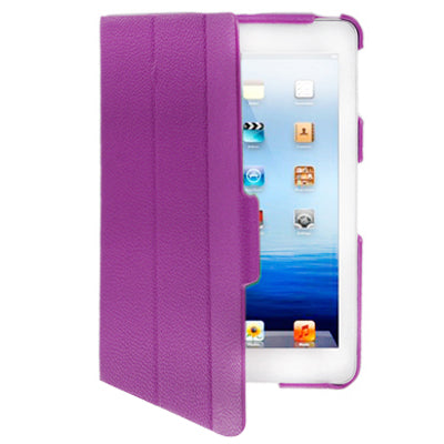 3-fold Litchi Leather Case with Holder for iPad mini 1 / 2 / 3