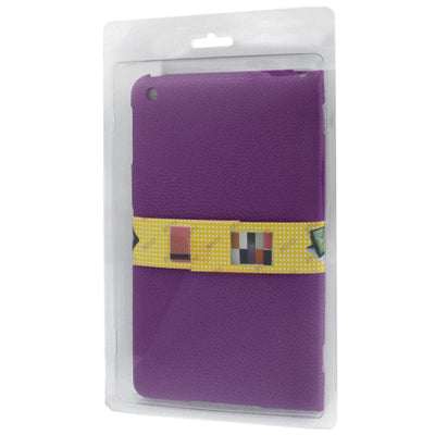 3-fold Litchi Leather Case with Holder for iPad mini 1 / 2 / 3