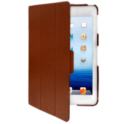 3-fold Litchi Leather Case with Holder for iPad mini 1 / 2 / 3