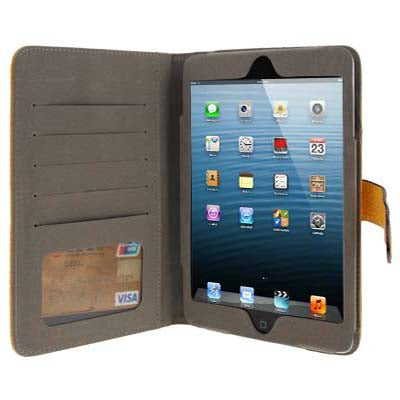 Litchi Texture Leather Case with Credit Card Slot for iPad mini 1 / 2 / 3