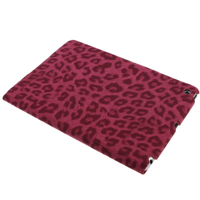 3-folding Magenta Leopard Texture Ultra-thin Scrub Leather Case with Holder for iPad mini 1 / 2 / 3  (Magenta)