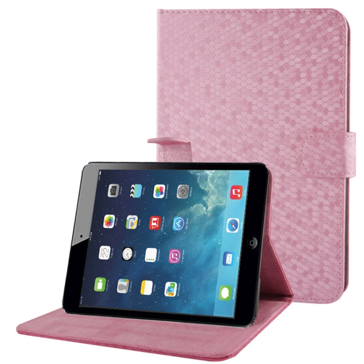 Honeycomb Texture Leather Case with 3-angle Viewing Holder for iPad mini 1 / 2 / 3