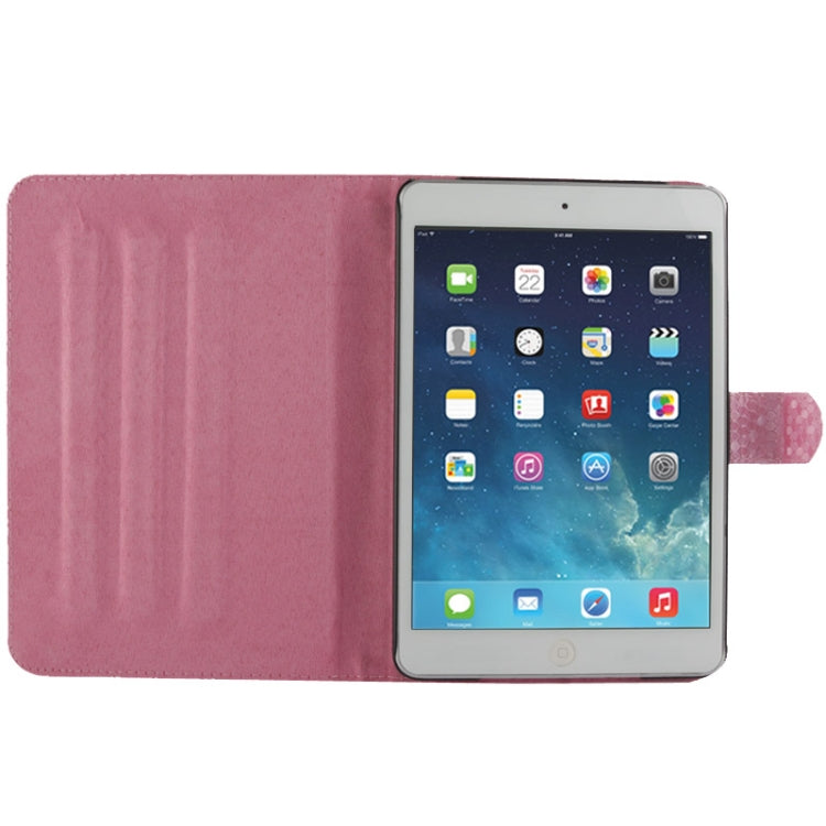 Honeycomb Texture Leather Case with 3-angle Viewing Holder for iPad mini 1 / 2 / 3