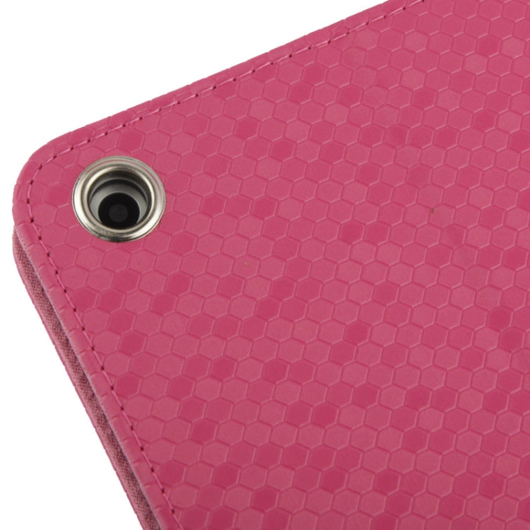 Honeycomb Texture Leather Case with 3-angle Viewing Holder for iPad mini 1 / 2 / 3