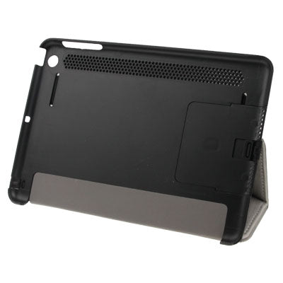 2-folding Cross Texture Leather Case with Holder / Enhancement Sound Camel / Elastic Hand Strap