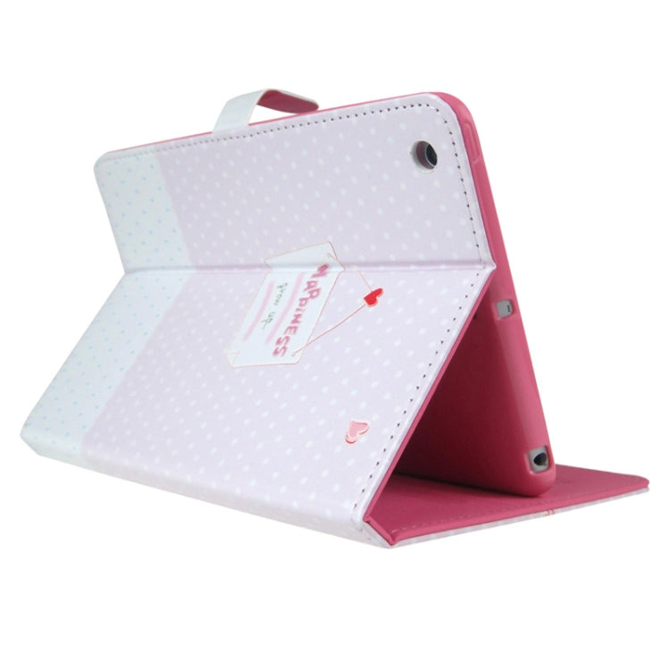 ENKAY Fluorescent Effect Snow Girl Pattern Leather Case with Sleep / Wake-up Function & Holder for iPad mini 1 / 2 / 3, ENK-3348
