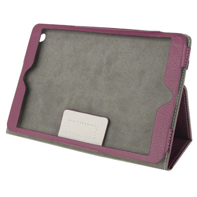 Litchi Texture Leather Case with Elastic Hand Strap & Holder for iPad mini 1 / 2 / 3