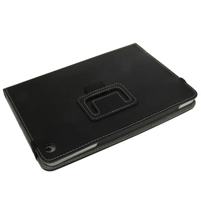 Litchi Texture Leather Case with Elastic Hand Strap & Holder for iPad mini 1 / 2 / 3