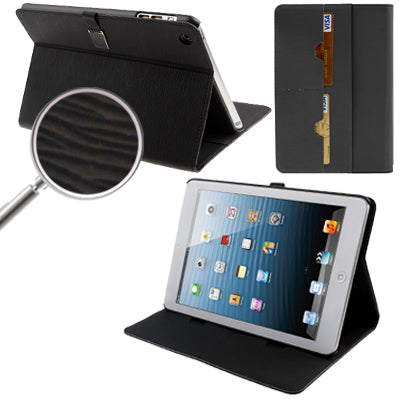 Natural Texture Flip Leather Case with Credit Card Slots & Holder Function for iPad mini 1 / 2 / 3