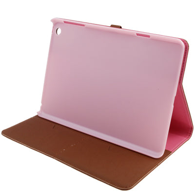 Natural Texture Flip Leather Case with Credit Card Slots & Holder Function for iPad mini 1 / 2 / 3