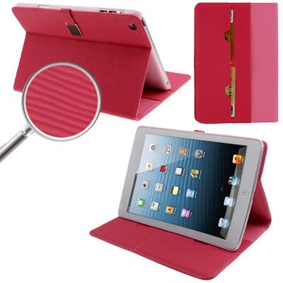 Natural Texture Flip Leather Case with Credit Card Slots & Holder Function for iPad mini 1 / 2 / 3