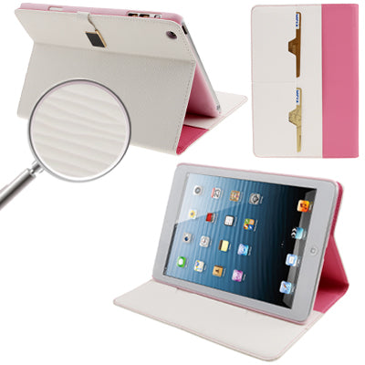 Natural Texture Flip Leather Case with Credit Card Slots & Holder Function for iPad mini 1 / 2 / 3