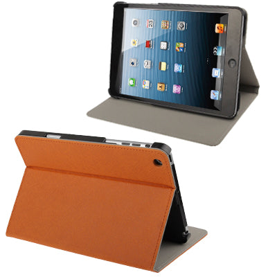 Cross Texture Horizontal Flip Leather Case with Holder for iPad mini 1 / 2 / 3