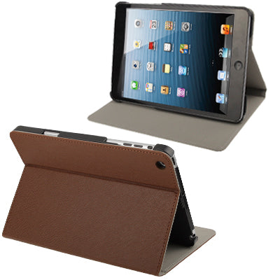 Cross Texture Horizontal Flip Leather Case with Holder for iPad mini 1 / 2 / 3