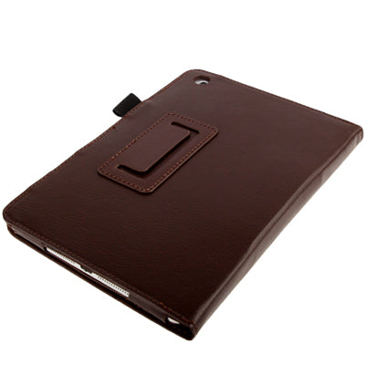 Litchi Texture Flip Leather Case with Holder & Sleep / Wake-up Function for iPad mini 1 / 2 / 3
