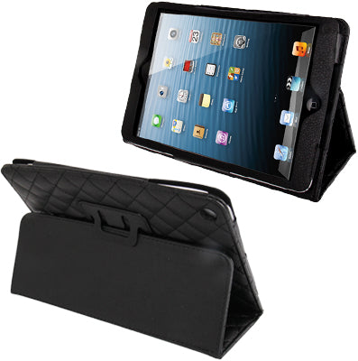 Plaid Texture Soft Leather Case with Holder & Sleep / Wake-up Function for iPad mini / mini 2 Retina