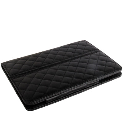 Plaid Texture Soft Leather Case with Holder & Sleep / Wake-up Function for iPad mini / mini 2 Retina