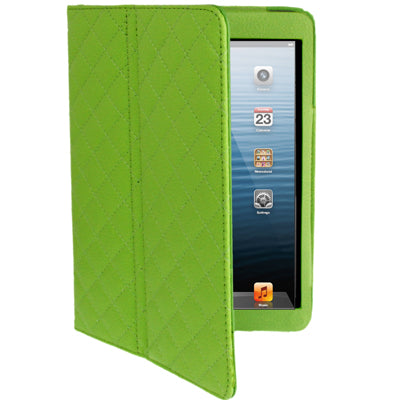 Plaid Texture Soft Leather Case with Holder & Sleep / Wake-up Function for iPad mini / mini 2 Retina