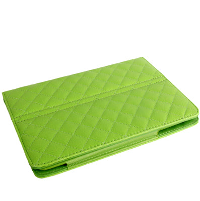 Plaid Texture Soft Leather Case with Holder & Sleep / Wake-up Function for iPad mini / mini 2 Retina