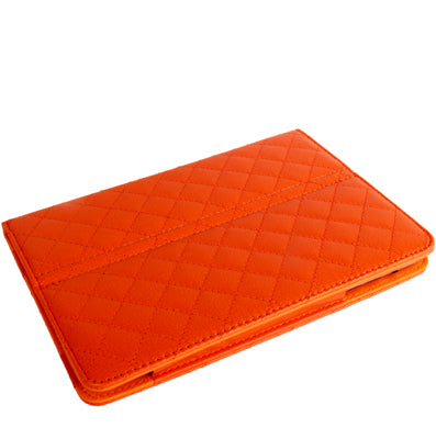 Plaid Texture Soft Leather Case with Holder & Sleep / Wake-up Function for iPad mini / mini 2 Retina