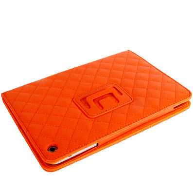 Plaid Texture Soft Leather Case with Holder & Sleep / Wake-up Function for iPad mini / mini 2 Retina