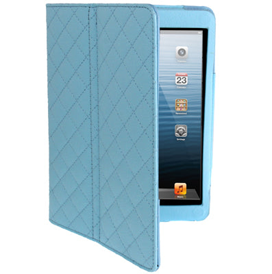 Plaid Texture Soft Leather Case with Holder & Sleep / Wake-up Function for iPad mini / mini 2 Retina