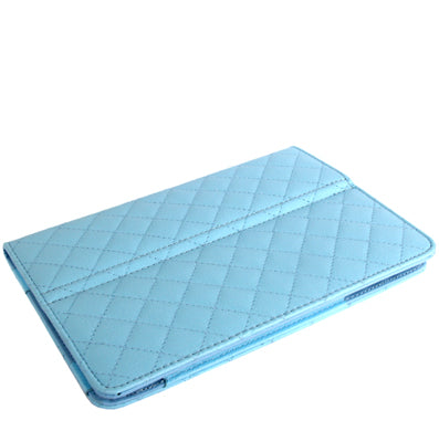 Plaid Texture Soft Leather Case with Holder & Sleep / Wake-up Function for iPad mini / mini 2 Retina