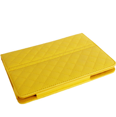 Plaid Texture Soft Leather Case with Holder & Sleep / Wake-up Function for iPad mini / mini 2 Retina