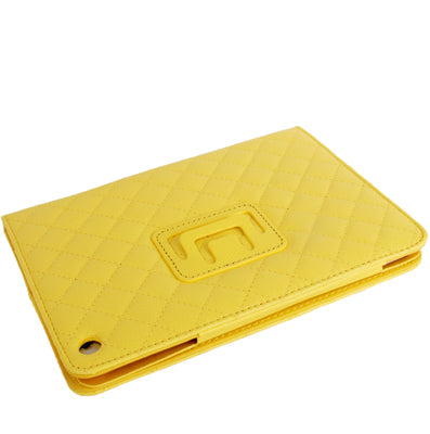 Plaid Texture Soft Leather Case with Holder & Sleep / Wake-up Function for iPad mini / mini 2 Retina