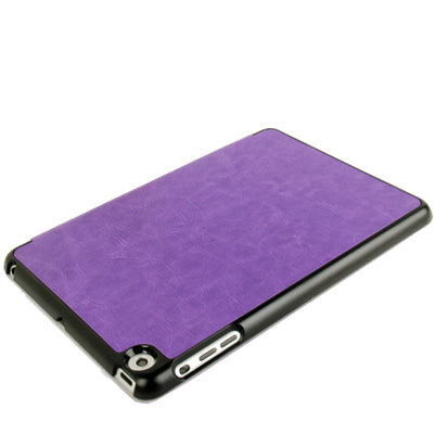 3-folding Crazy Horse Texture Ultrathin Protective Leather Case with Holder for iPad mini 1 / 2 / 3
