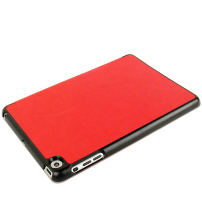 3-folding Crazy Horse Texture Ultrathin Protective Leather Case with Holder for iPad mini 1 / 2 / 3