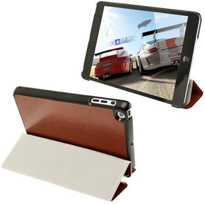 3-folding Crazy Horse Texture Ultrathin Protective Leather Case with Holder for iPad mini 1 / 2 / 3
