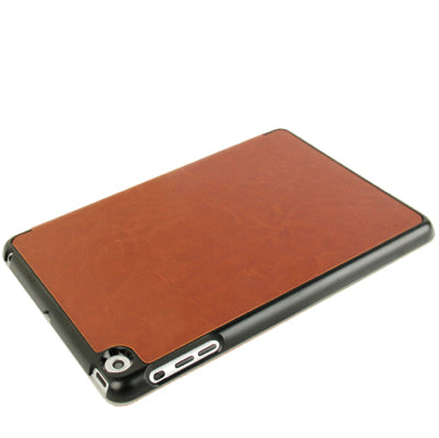 3-folding Crazy Horse Texture Ultrathin Protective Leather Case with Holder for iPad mini 1 / 2 / 3